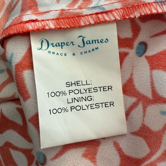 Draper James Bell Sleeve Dress Red Hibiscus Floral 3/4 Bell Sleeves Size 6 - Picture 5 of 6